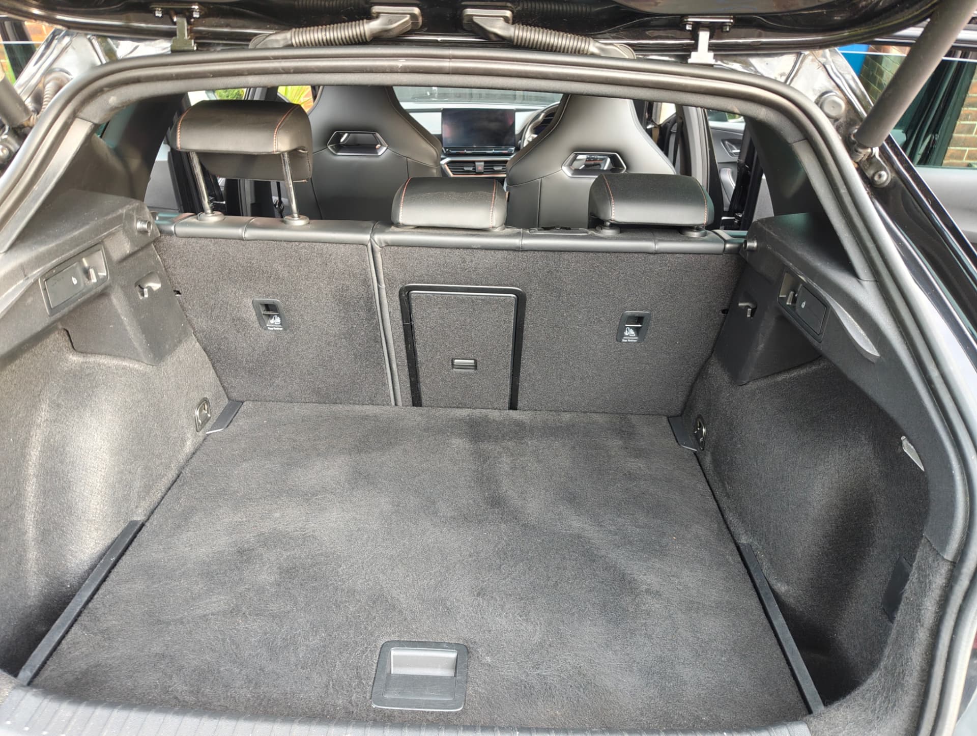 Cupra boot area fully cleaned after interior detail