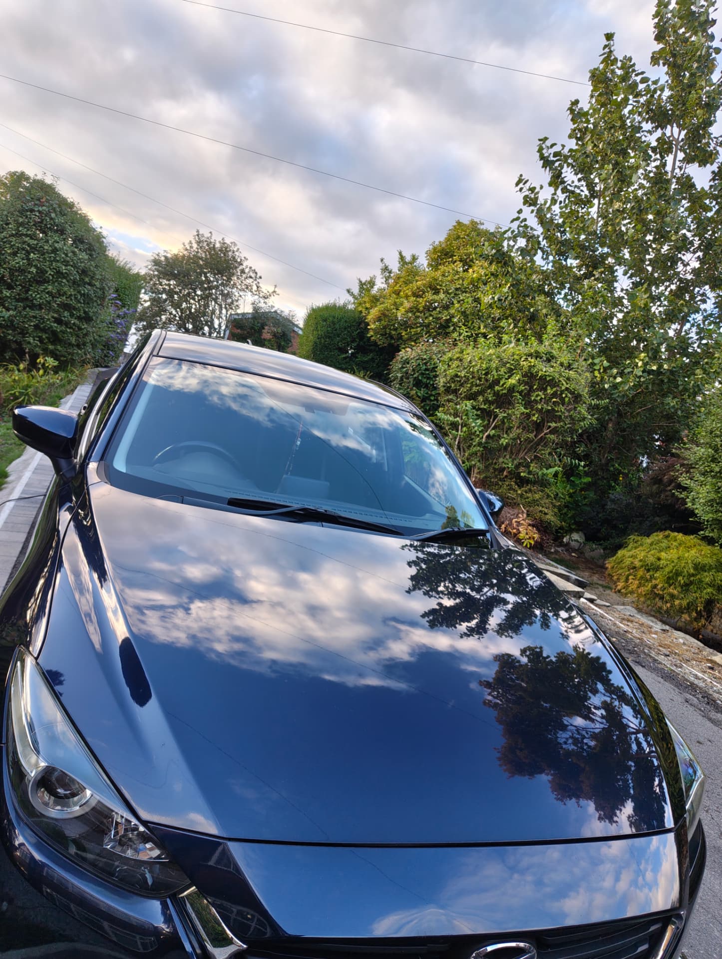 Vehicle exterior finish after detailing