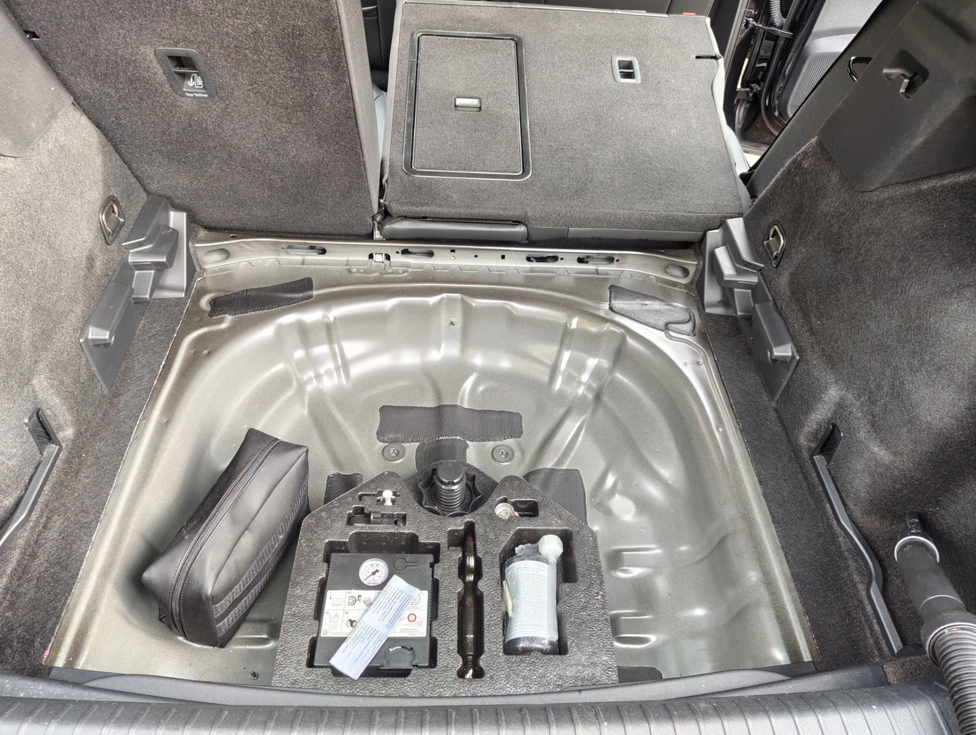 Cupra boot well cleaned and dressed after interior detail