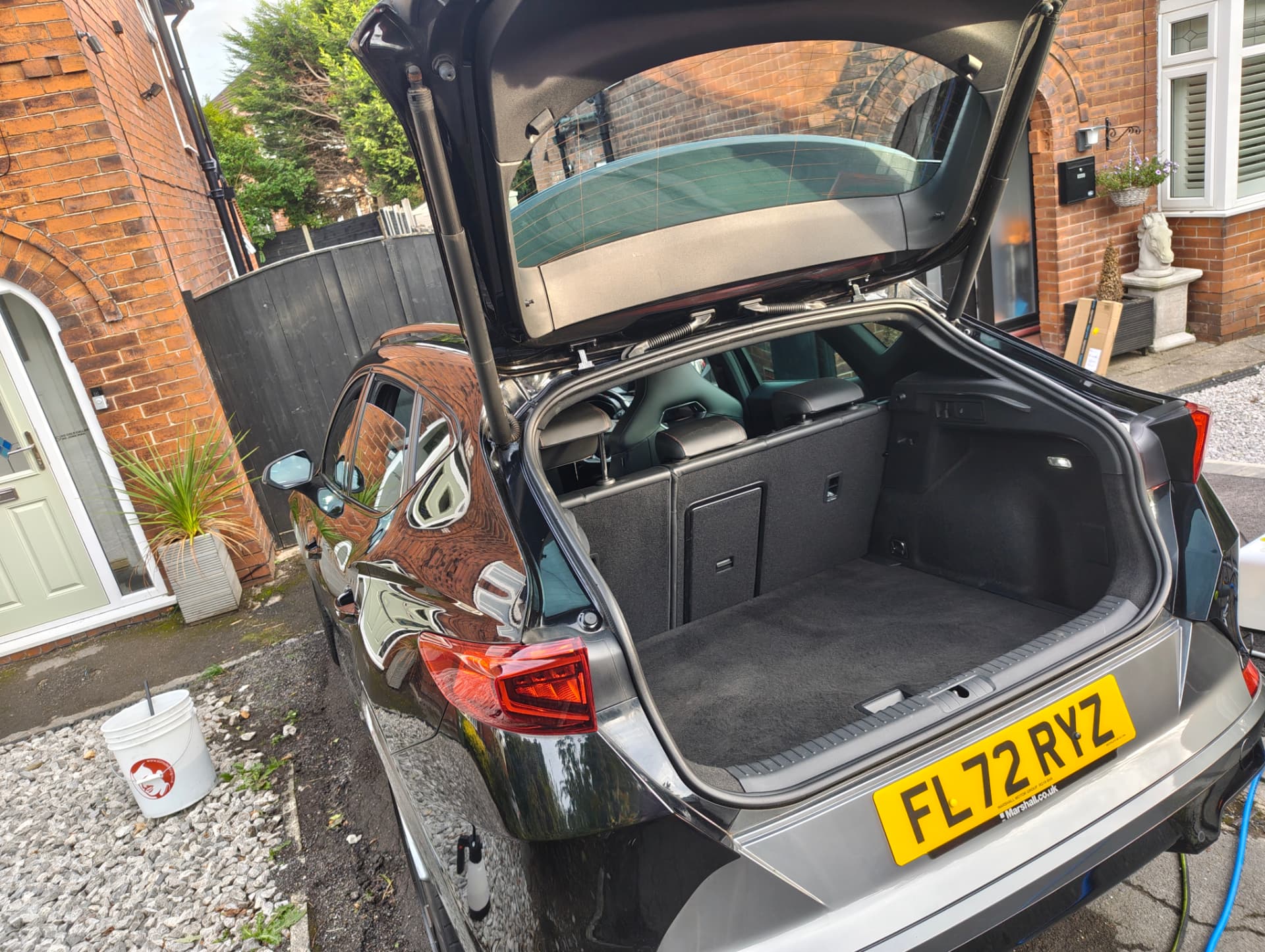 Cupra boot fully cleaned and ready after interior detail